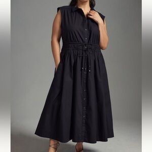 Anthropologie Maeve Sleeveless Shirt Dress